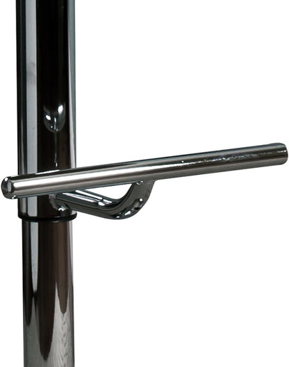 White Metal Bar Stool - 36" to 44" Height for Living Room