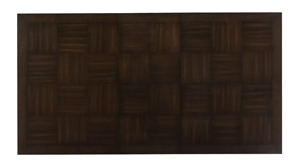 Dark Brown 5 Piece Dining Set with Extension Table