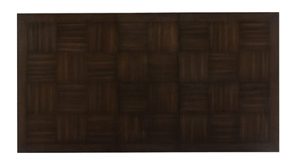 Dark Brown 5 Piece Dining Set with Extension Table