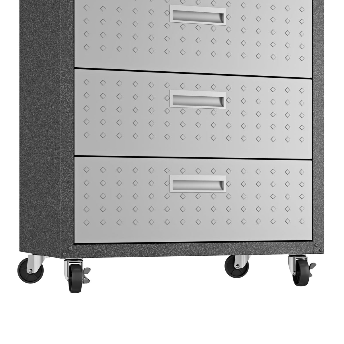 Dark Grey Rolling Garage Cabinet - 31.5" Storage