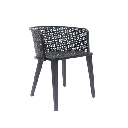 Black Iron Patio Chair Set - 2 Chairs