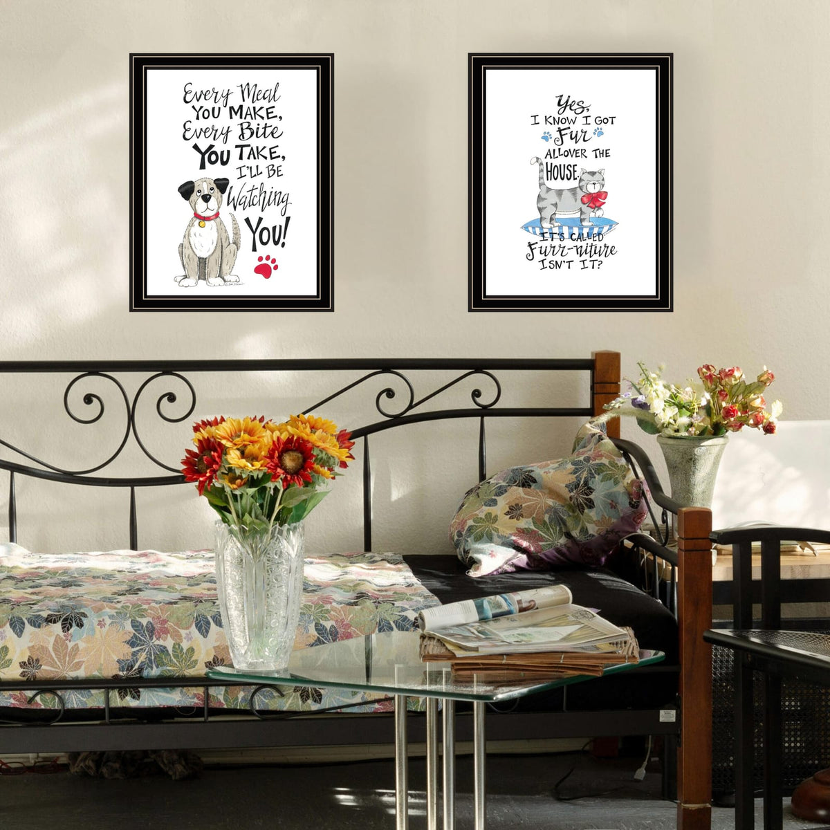 Wood & Paper Framed Wall Art - Multicolor Dcor