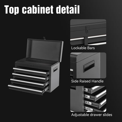 5-Drawer Rolling Tool Chest - Steel Storage Cabinet with Wheels