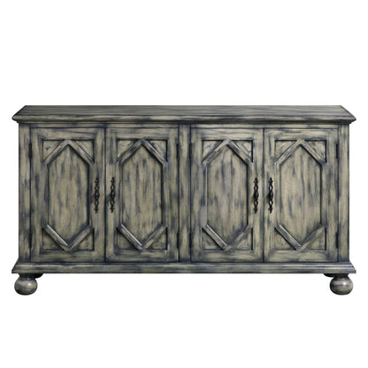 Gray Console Cabinet - 15"W x 60"D x 32"H