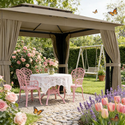 Large Garden Gazebo Canopy for Poolside Patio Area