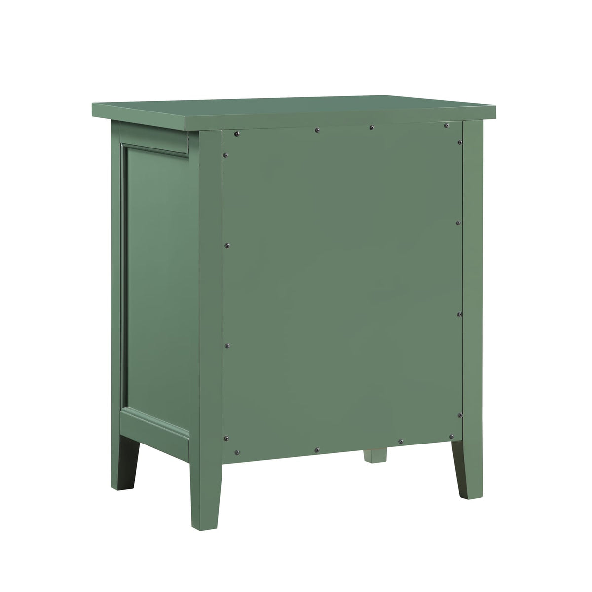 Antique Green 3 Drawer Nightstand - Farmhouse Style