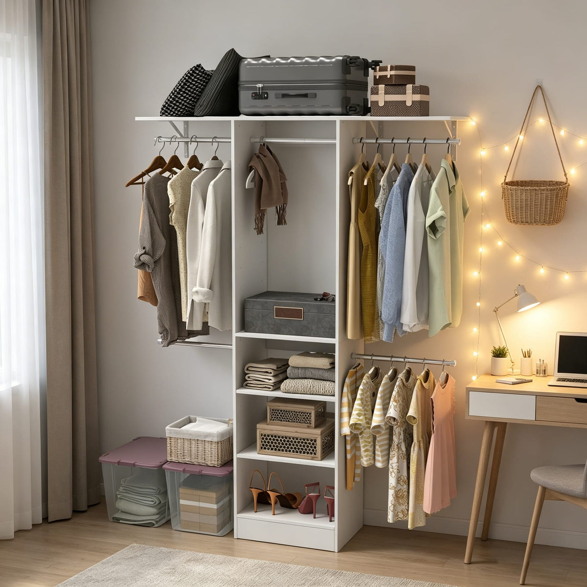 White 60 Inch Dresser - Modern Bedroom Storage