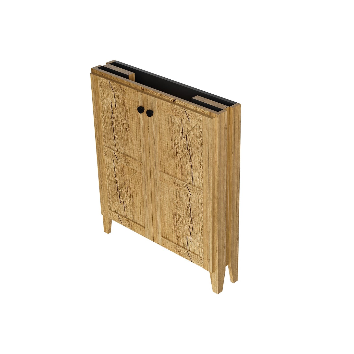 Dark Yellow MDF Bathroom Vanity Cabinet - 30 Inch