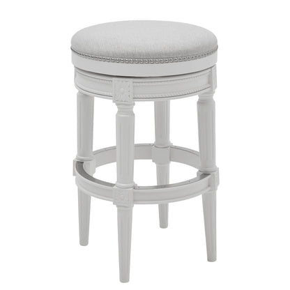 White Wood Bar Stool 31 Inch - Kitchen Island Seating