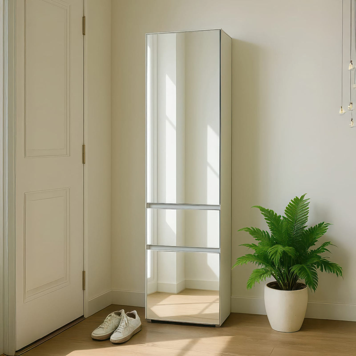 White Wood Modular Closet Cabinet - 70.9" Wide for Bedroom