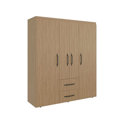 Beige Engineered Wood Dresser - 59" Wide Storage
