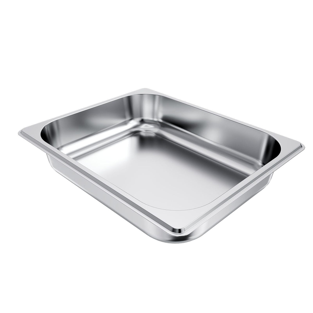 4 Pack Stainless Steam Hotel Pan - 1/2 Size Table Steam Pan, 2.5 Inch Deep