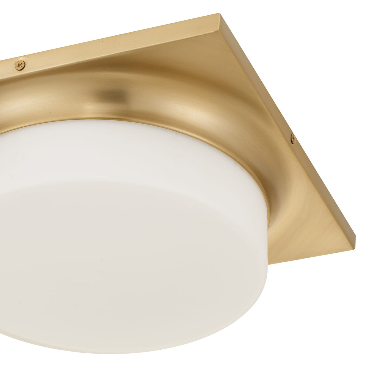 Antique Brass LED Flush Mount Bedroom Lighting