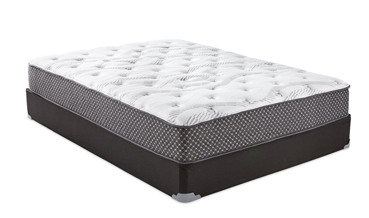 Full Size Foam Spring Mattress - Black White for Bedroom