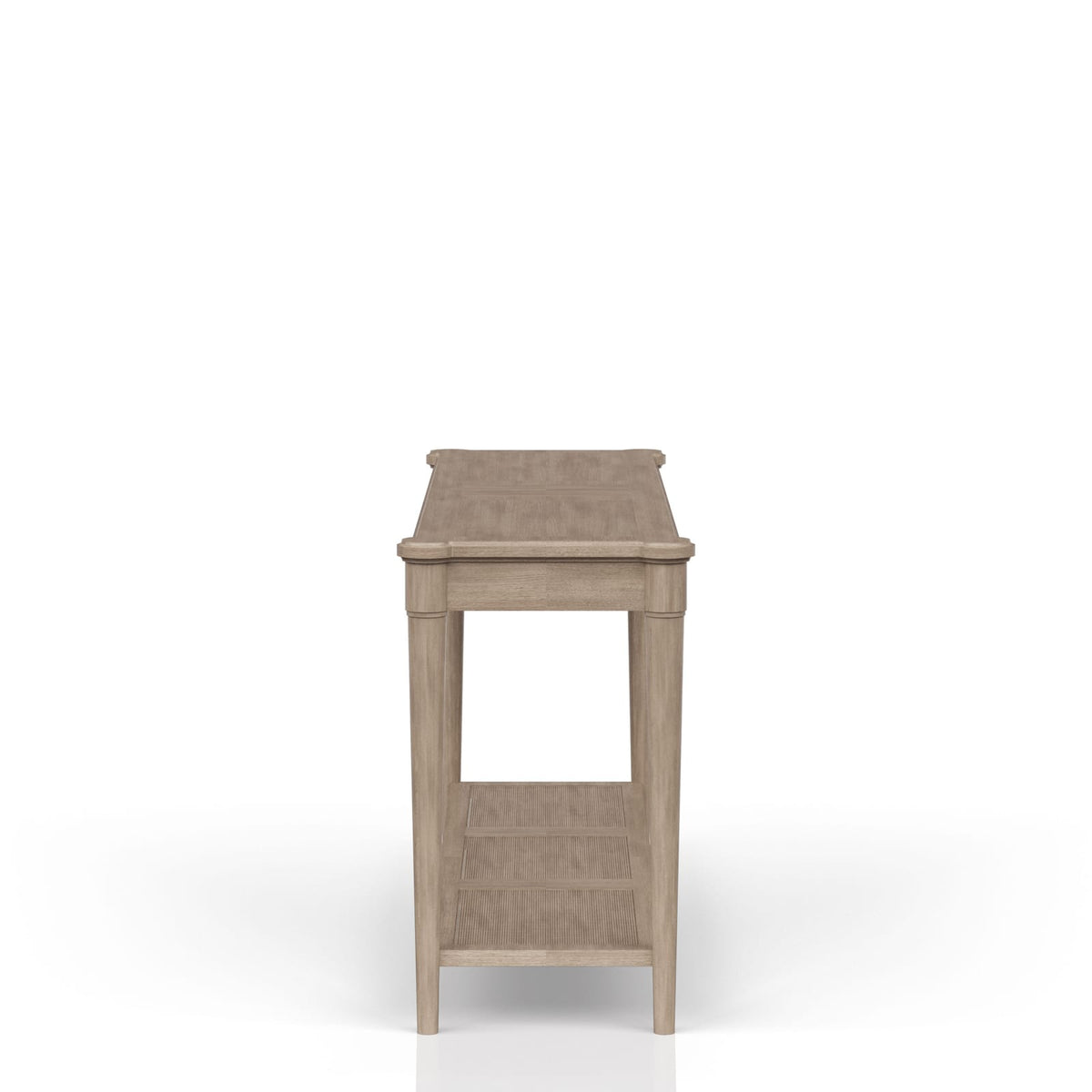 Sofa Table in Sand Finish - Storage & Style