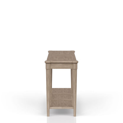 Sofa Table in Sand Finish - Storage & Style
