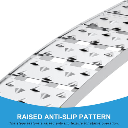 7.5ft Aluminum Loading Ramp Set - 1500lb Capacity