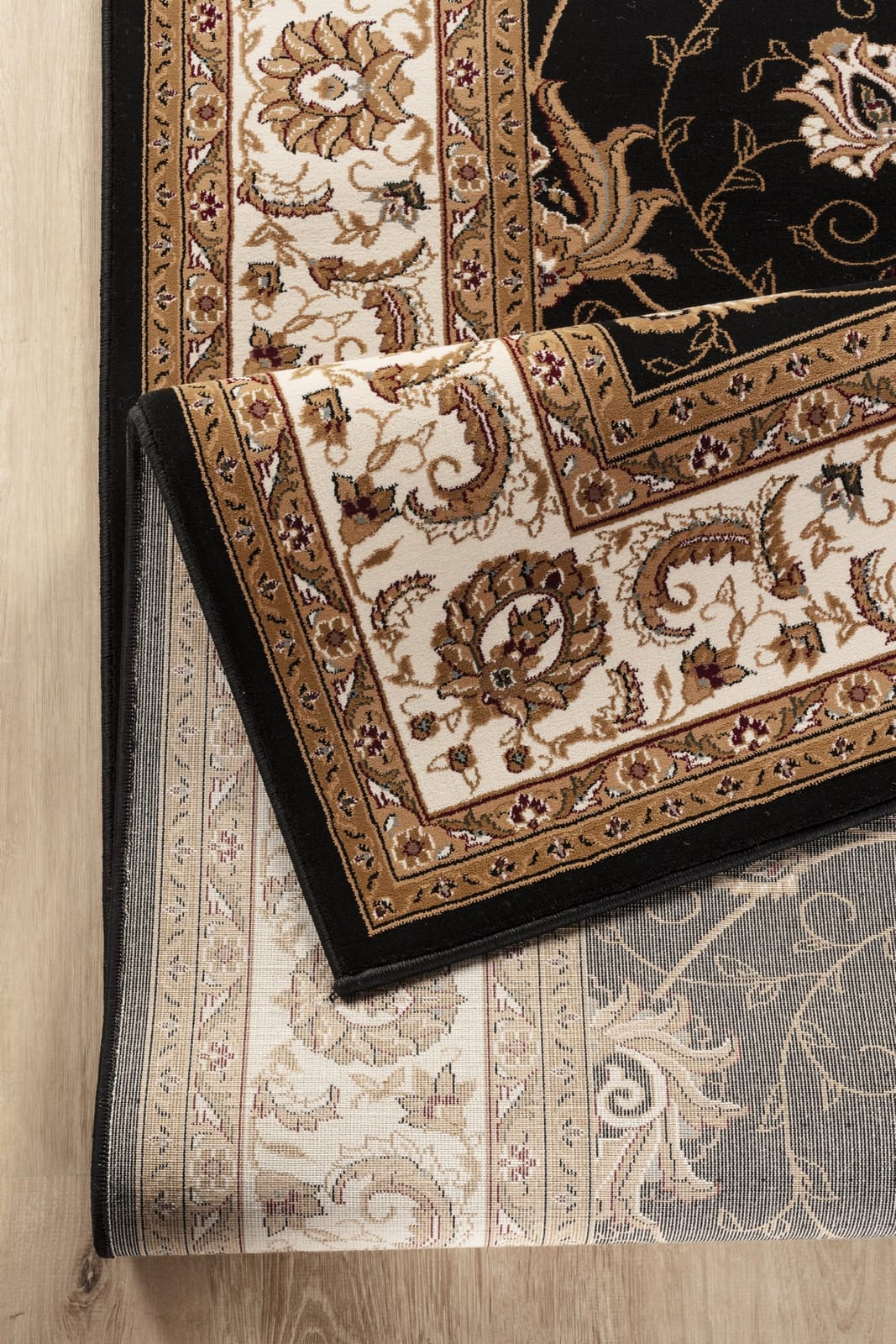 Black and Ivory Manchester Area Rug - 3' x 5' Rectangle