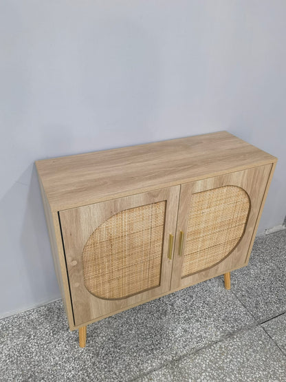 Black Buffet Cabinet with Storage - Hallway & Entry Sideboard