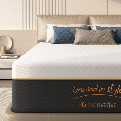 Bedroom Queen Hybrid Foam Spring Mattress with Motion Isolation for Ultimate Sleep