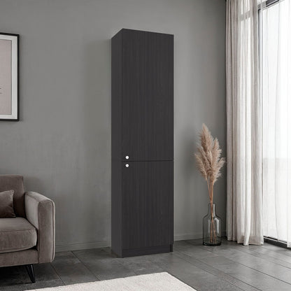 Tall Black Bookcase with 5 Shelves - Storage & Organization