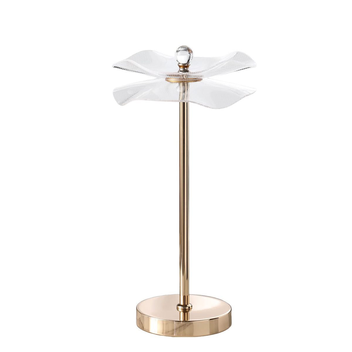 Led Acrylic Copper Gold Luminaire Table Lamp - Modern Bedroom Nightstand Desk Lamp