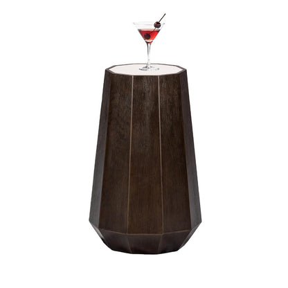 Dark Walnut Martini Table - Trestle Base for Living Room