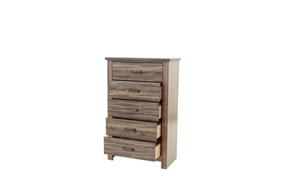 Natural Finish Bedroom Dresser - 34" W x 16" D x 49" H