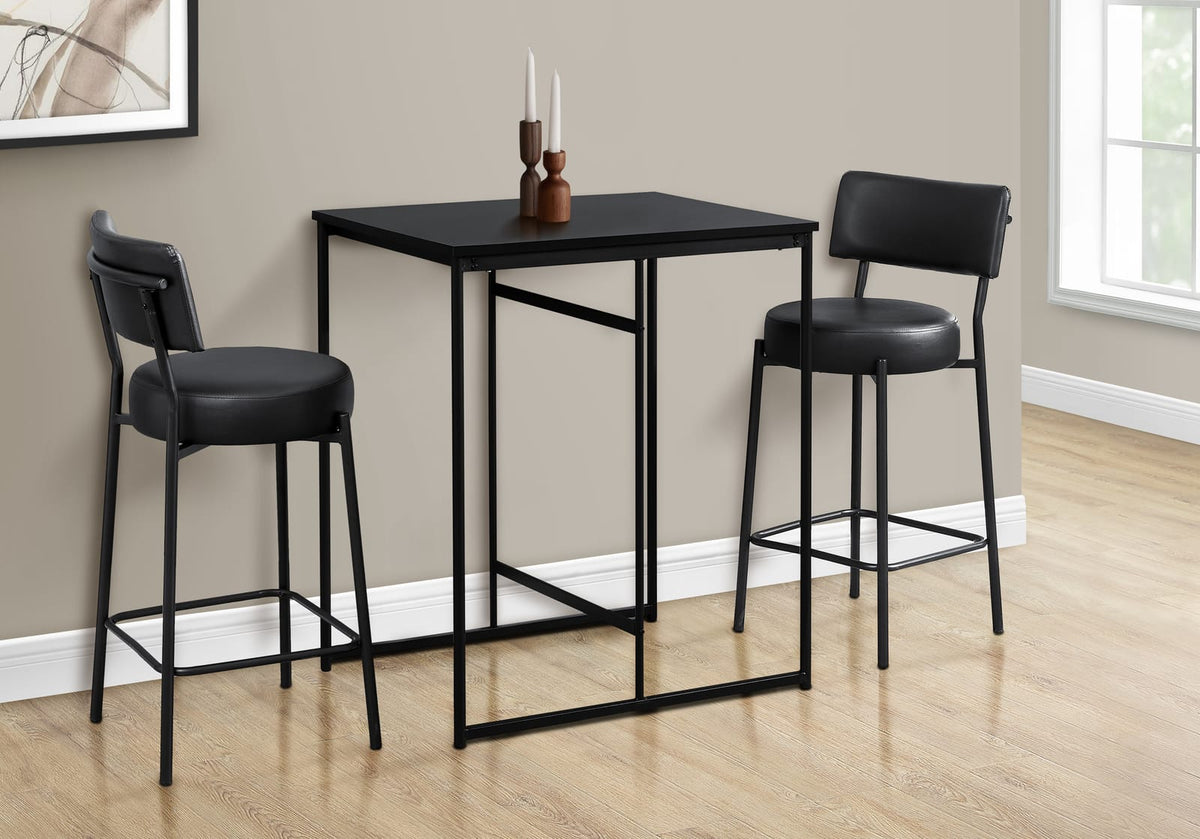 32" Counter Height Dining Table - Black MDF for Dining Room