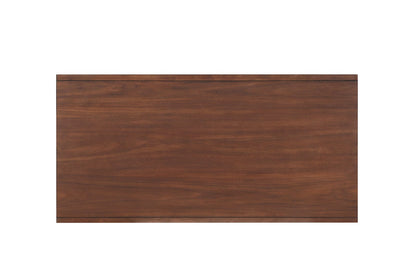 Brown Wood Coffee Table with Drawers - 48" x 24"