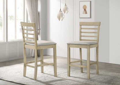 Cream Square Dining Table Set with 5 Chairs