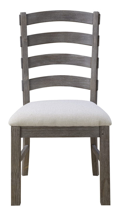 Solid Wood Brown Dining Chairs Set, Rustic Style for Kitchen for Dining Room