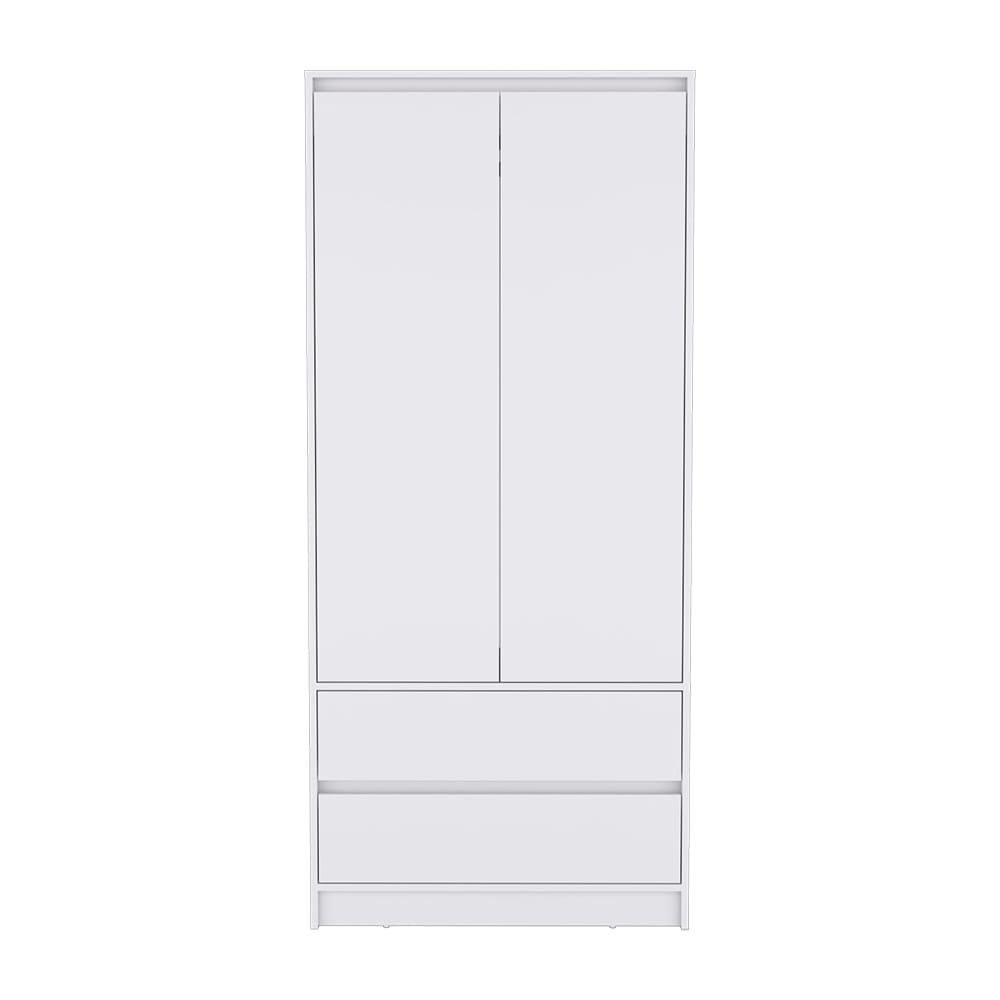 White Bedroom Dresser - 70.87" Wide Storage Cabinet