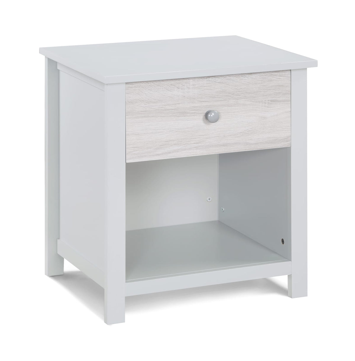 Gray Solid Wood Kids Bed Frame - Twin Size