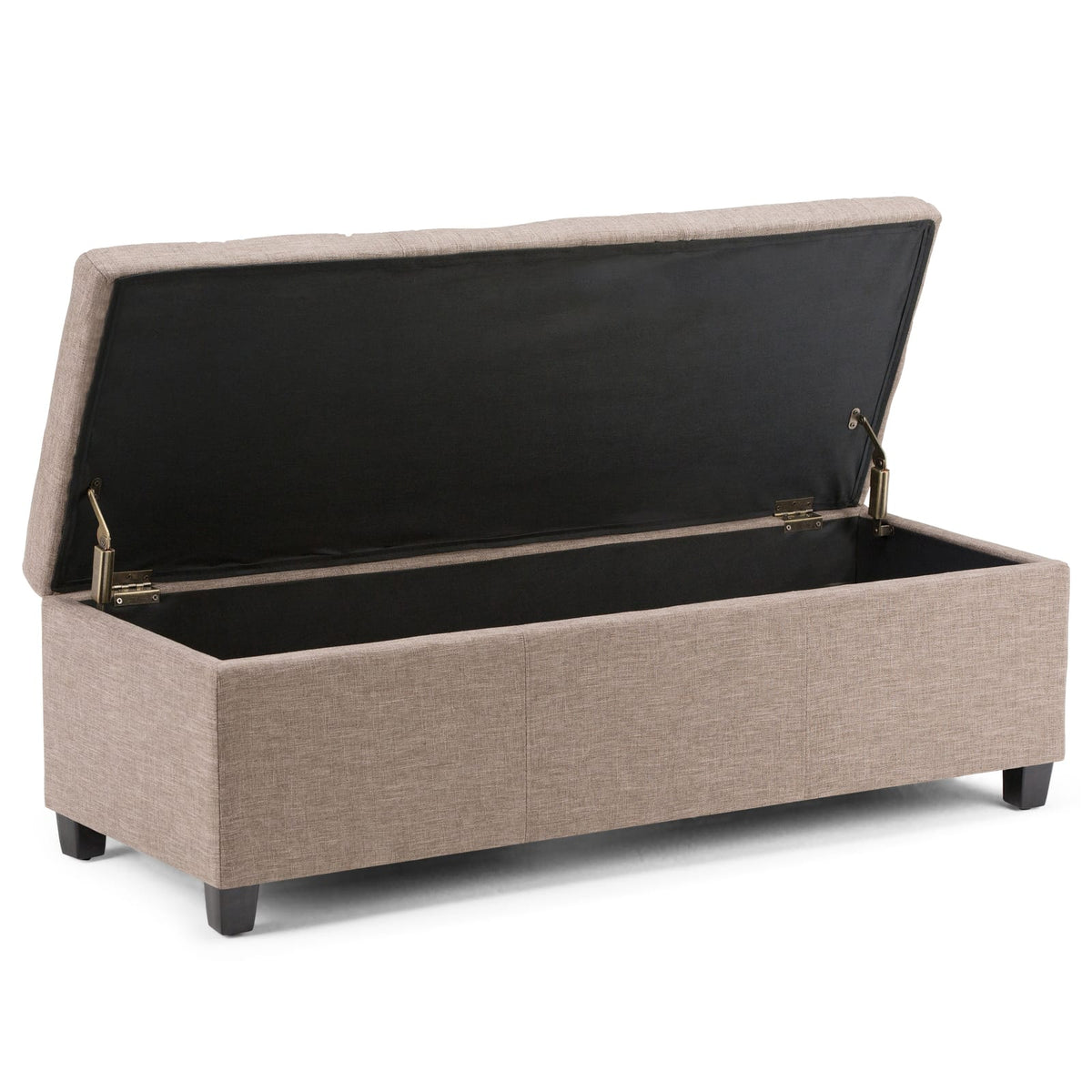 Avalon Storage Ottoman Bench - Gray Fawn Brown