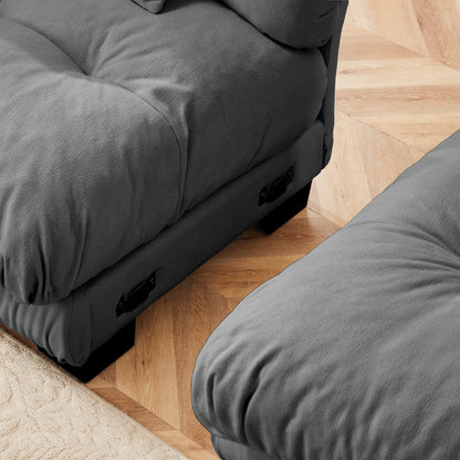 Gray Chenille 1 Seat Sofa - 47.3" Sofa for Living Room
