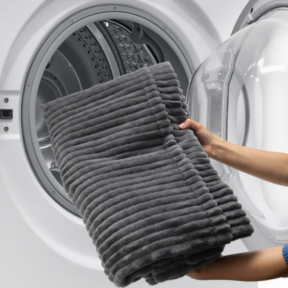 Queen Size Wedge Pillow - Gray with Storage Pockets