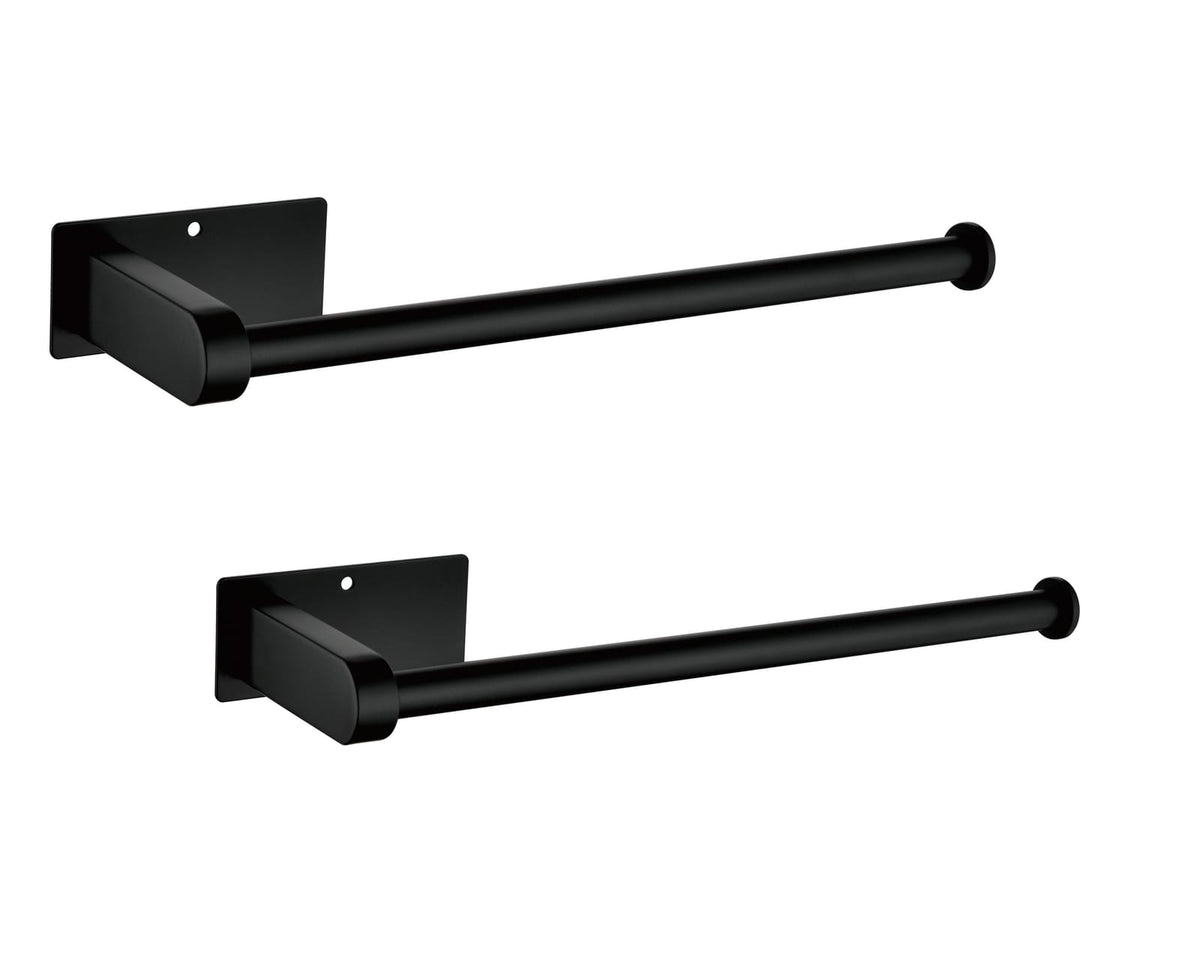 Matte Black Stainless Steel Paper Towel Holder for Kitchen Storage