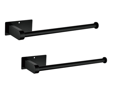 Matte Black Stainless Steel Paper Towel Holder for Kitchen Storage