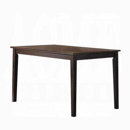 Espresso Rectangular Dining Table for Kitchen and Dining Room, 4 Seat Wood