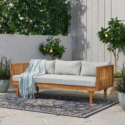 Teak Wood Patio Daybed for Garden & Poolside Seating