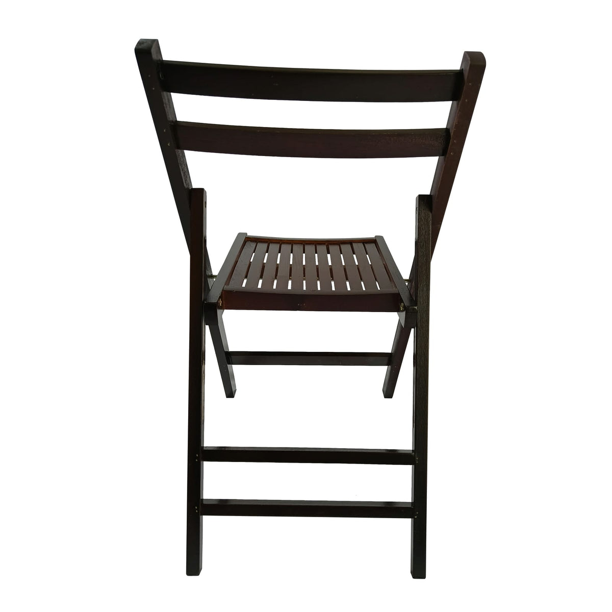 Cherry Folding Patio Chairs - Set of 4, Durable Wood Design for Outdoor