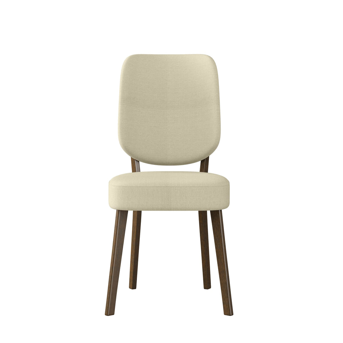 Oatmeal Plywood Dining Chairs Set of 2 for Modern Kitchen Storage
