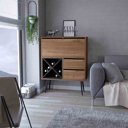Light Oak Kitchen Island with Storage for Dining Room