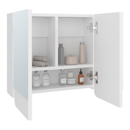 Wall Mounted White Bathroom Medicine Cabinet with Mirror