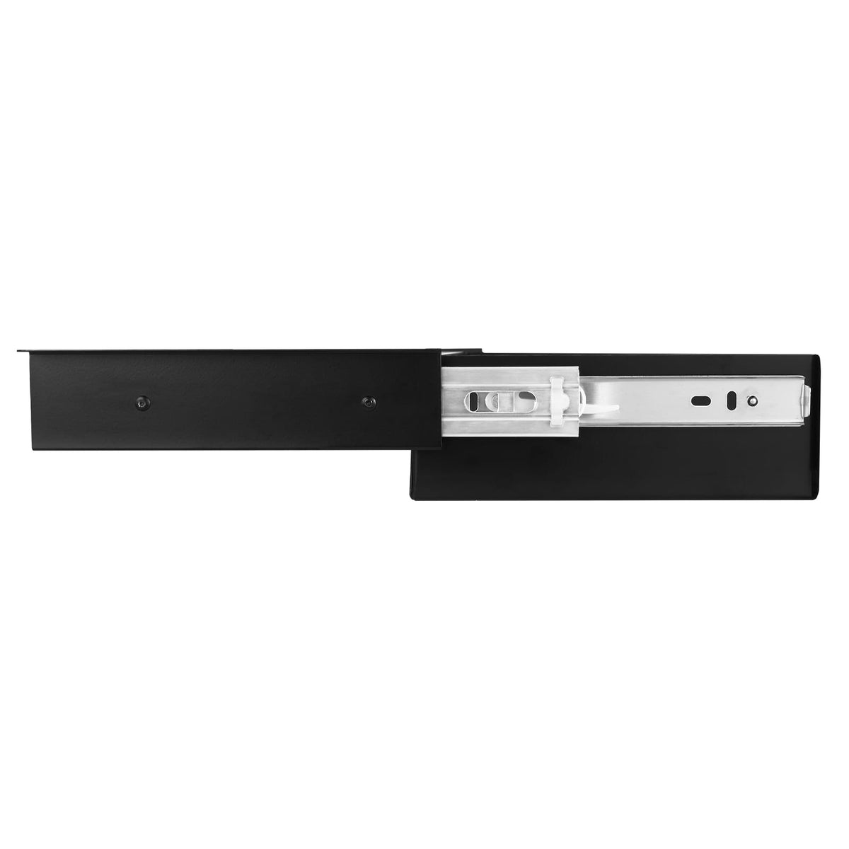 22 Inch Under Desk Drawer - Black Steel Storage