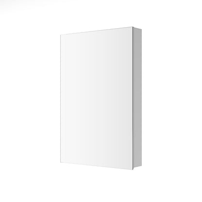 24'' W x 36'' H Surface Frameless Mirror Medicine Cabinet - White Engineered Wood