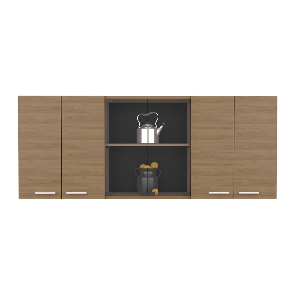Beige Kitchen Wall Cabinet - 12.4 x 59.1 x 23.6" for Living Room