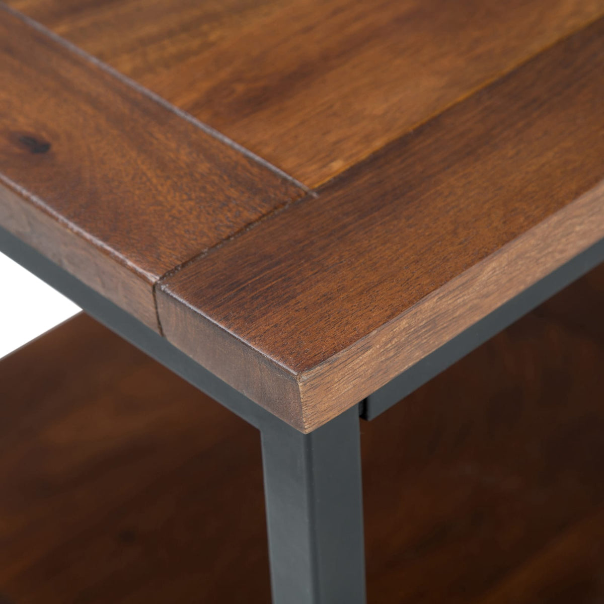 Skyler End Table - Dark Brown Storage Accent