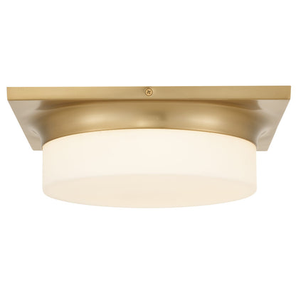 Antique Brass LED Flush Mount Bedroom Lighting